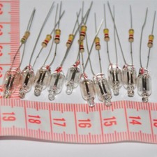 5 x Neon Indicator  Lamp's 6mm  With Series Resistor 220-240 V