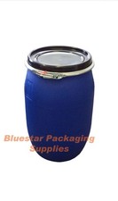 120L Litre Open Top Plastic Storage Drum Barrel Keg With Lid Food Grade 
