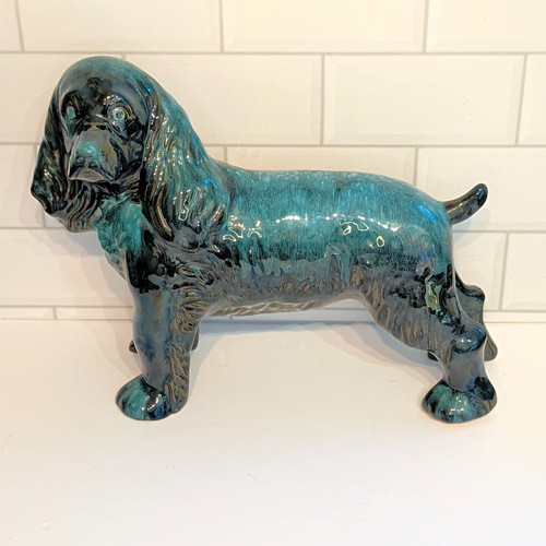Blue mountain pottery spaniel - blue,