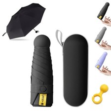 Heavy duty Umbrella - Compact, Lightweight, windproof , Black for All Weather