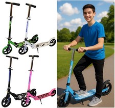 Kids Scooter Folding Teens Sports Child Ride Kick Push Adjustable Big Wheels