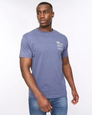 Mens Duck & Cover Seamtext T-Shirt - Navy Blue