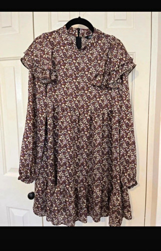 Zara floral line dress - zara,