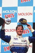 DAMON HILL PODIUM CANADIAN GP F1 ROTHMANS WILLIAMS RENAULT 35MM SLIDE 1994 ICN