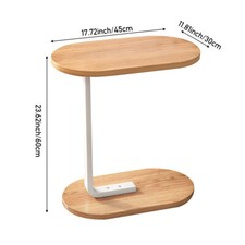 Wooden Small Side Table Slim