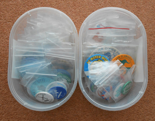 Circular vintage tin plastic - vintage,