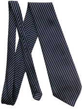 Vintage Tootal Tie Mens Necktie Retro 1980s Fashion Navy