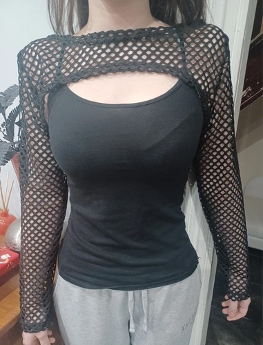 Punk style fishnet - fishnet, shrug