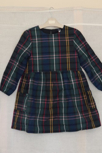 Joules girls green tartan