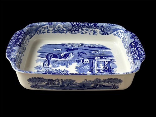 Large spode blue - italian, oven