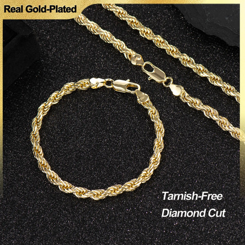 14k solid gold plated bracelet