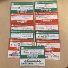 11. X.   Journey. Club.  Tickets.   (. Various stamps. And dates. ) 