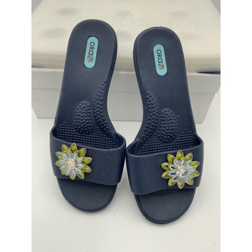 Oka womens navy blue jeweled - womens,