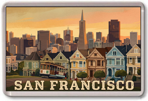 Fridge magnet san francisco - fridge,