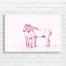 Majestic Horse Pair Pink