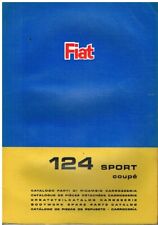 FIAT 124 AC SERIES SPORT COUPE 1967 FACTORY BODYWORK/TRIM SPARE PARTS CATALOGUE
