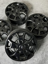 4 x 16" GENUINE GLOSS BLACK FORD TRANSIT CUSTOM LIMITED SPORT ALLOYS WHEELS RIMS