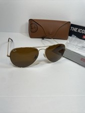 Ray Ban Aviator Sunglasses RB3026 62mm Gold Frame Brown Lens 001/33