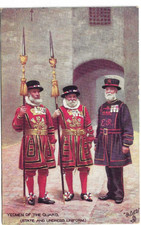 Tuck's Artist Drawn Postcard Yeoman of the Guard (State and Undress Uniform)