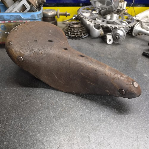 Brown leather brooks - brown,