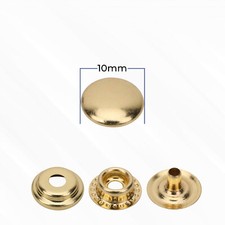 PROFESSIONAL Heavy Duty Press Studs 10mm Cap - Button Poppers - Snap Fasteners