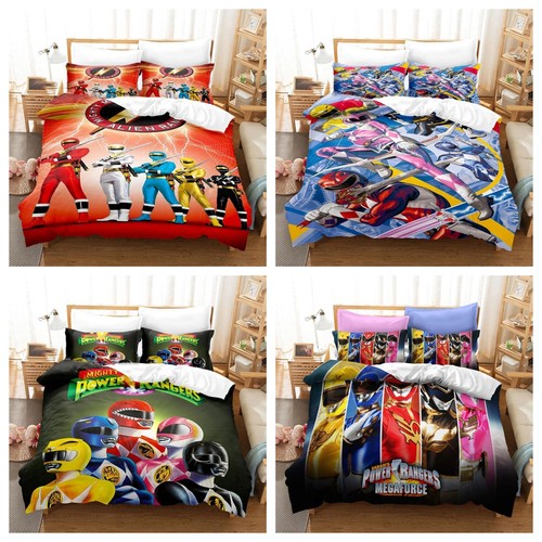 Kids power rangers duvet cover - power,