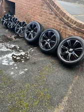 RANGE ROVER VELAR 20 INCH BLACK GLOSS ALLOY WHEELS & TYRES X6