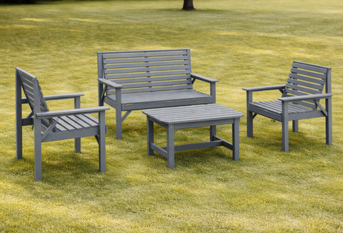 Grey wooden garden - garden, furniture