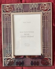 Past Times Charles Rennie Mackintosh Rose Art Nouveau Design Photo Frame 7" x 9"