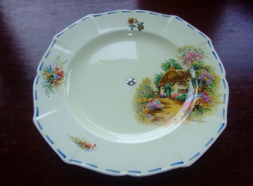 Vintage cake plate - a,