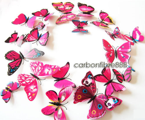 12pcs 48pcs butterfly - 12pcs/48pcs, 3d