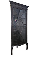 Antique Attractive Tall  Corner Display Cabinet with lock and key