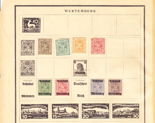 Nystamps german states - german,