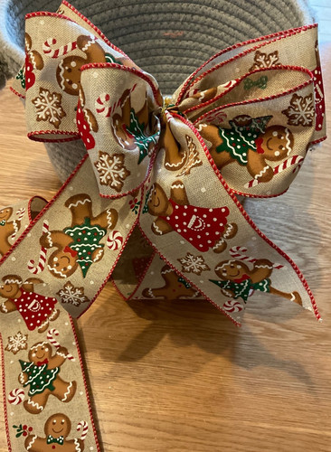 Christmas wired ribbon - christmas,