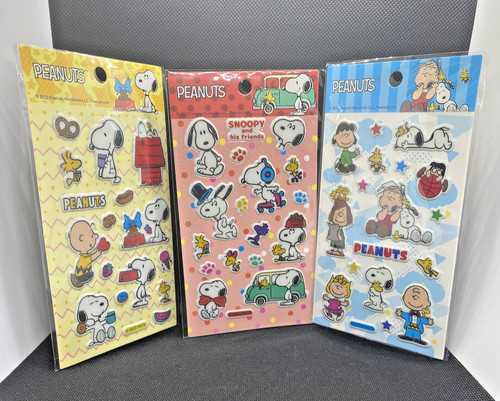 Snoopy sticker sheets - 3d,