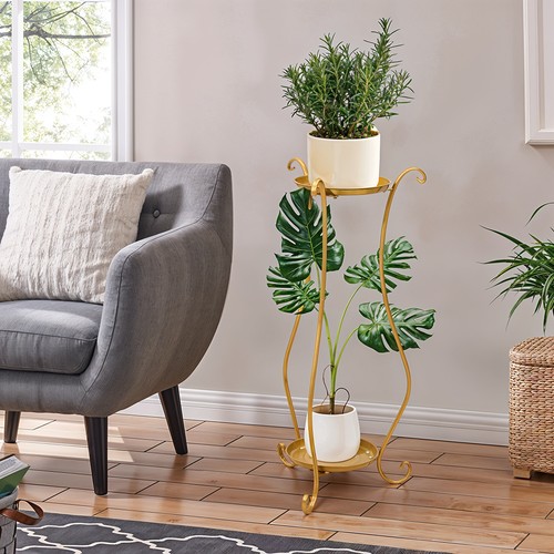 Wrought iron plant - wrought, stand