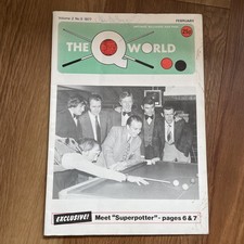 Signed 1977 The Q World Magazine Alex Higgins autograph front cover