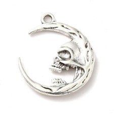 Skull And Moon Charms Tibetan