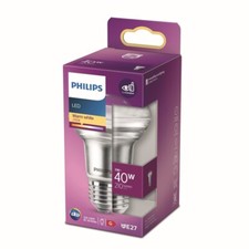2 x Philips Lamp Bulb 3w 40W LED R50 SES E27 2700k Warm White Dimmable Screw