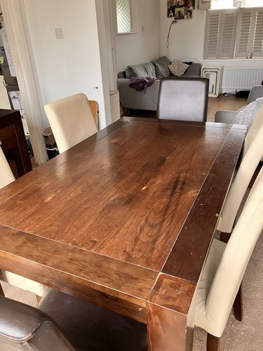 Dark wood rectangular - dark,