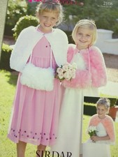 Knitting Pattern Kids Cape & Muff Girls 22-28in DK Funky Fur Wool