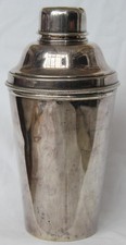 Art Deco 1930s Large 1.5 Pint James Dixon & Sons Silver Plated Cocktail Shaker