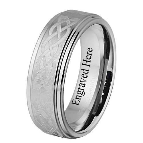 8mm tungsten carbide celtic - 8mm,