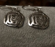 Silver Shepherd Hook Earrings Brand New 925