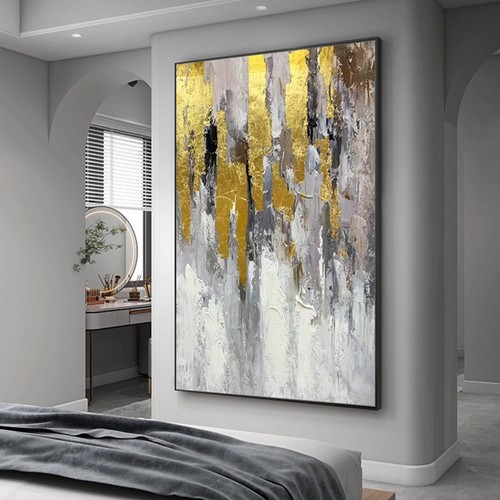 Handmade abstract gloden oil - handmade,