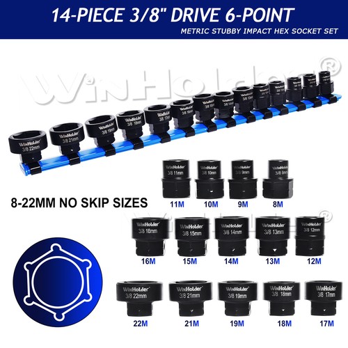 14pcs drive metric - 14pcs, 3/8"