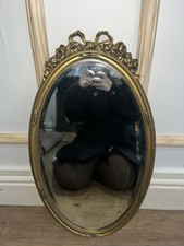 Stunning Oval Gold Gilt Bow