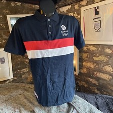 London 2012 Team GB Polo T Shirt Adults Small Olympics 36/38 Navy
