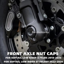 Black Front Axle Nut Caps