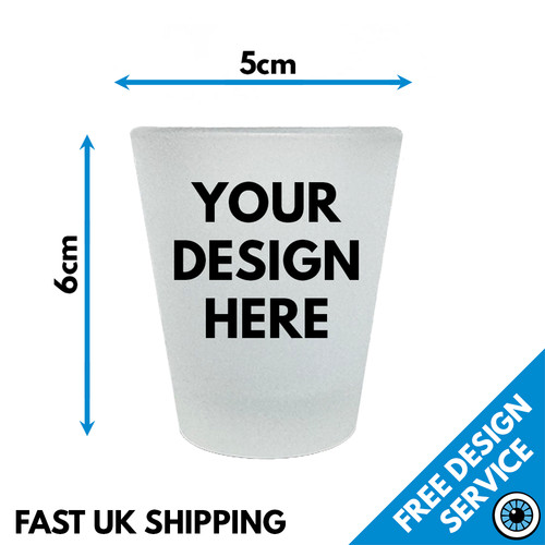 Custom printed shot - custom, text